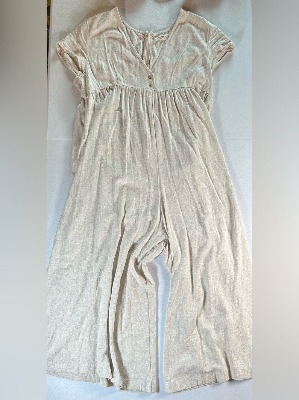 NATURAL LIFE Light Gray Soft Wide-Leg Jumpsuit - Picture 2 of 13
